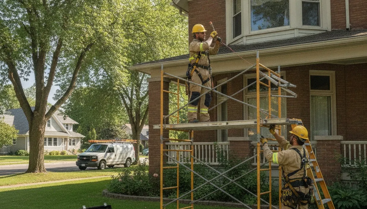Boise, ID plumber repairing a leaking pipe for residential plumbing service